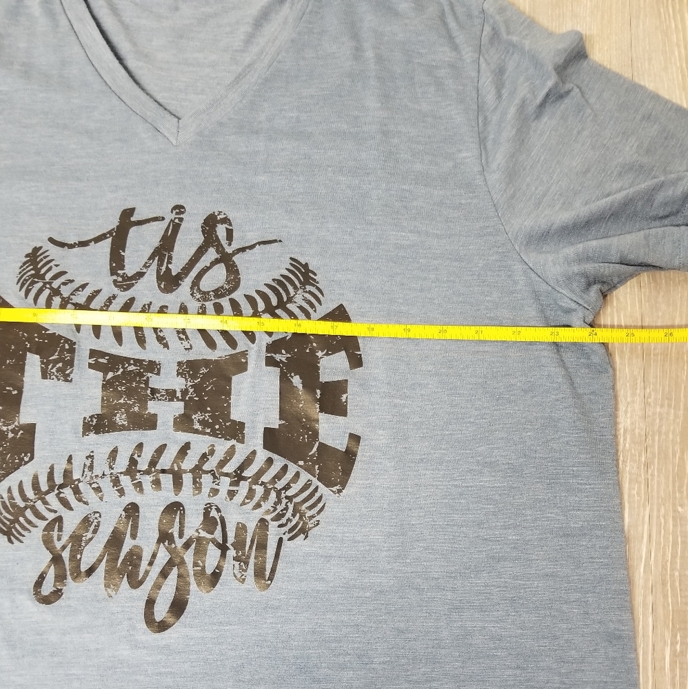 Baseball Themed Vneck tshirt - Picture 5 of 7